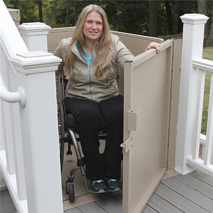 best quality price Mobile Home Porch Lift Novato inexpensive price discount wheelchair lift vertical platform vpl