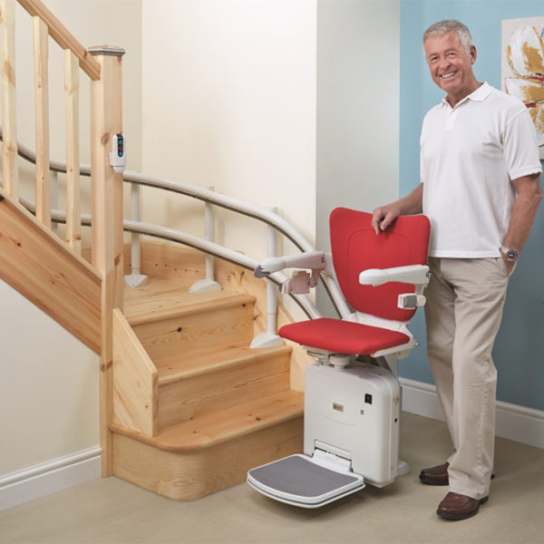 price Fairfield custom curved handy care stairchair lift chairstair sale cost