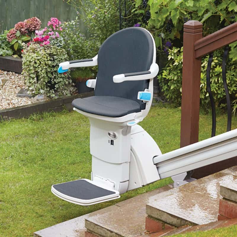San Ramon Handycare Outdoor stairlift exterior chairstair outside stairlift