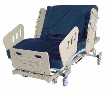 burkebariatric triflex II  bariatric bed Oakland CA Jose San Francisco stairway chair staircase 
 heavy duty large extra wide electric power adjustable medical mattress 3-motor high low fully electric reverse trendellenburg 