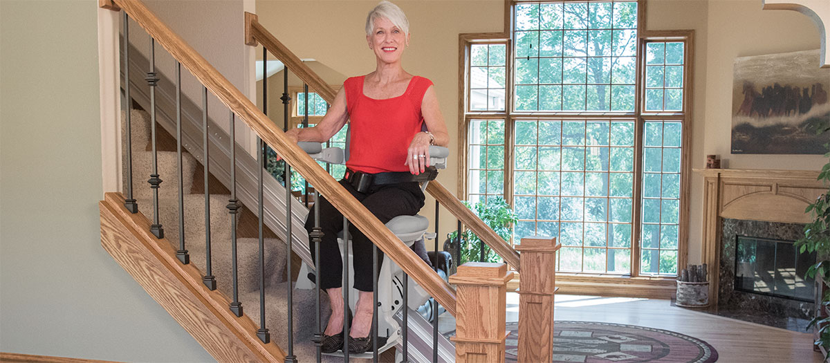 Alameda straight rail home residential stairlift